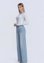Patch Pocket Striped Jeans