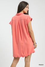 Linen ScallopDress