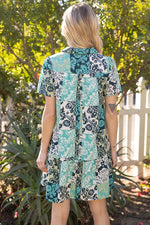 Paisley Patch Dress
