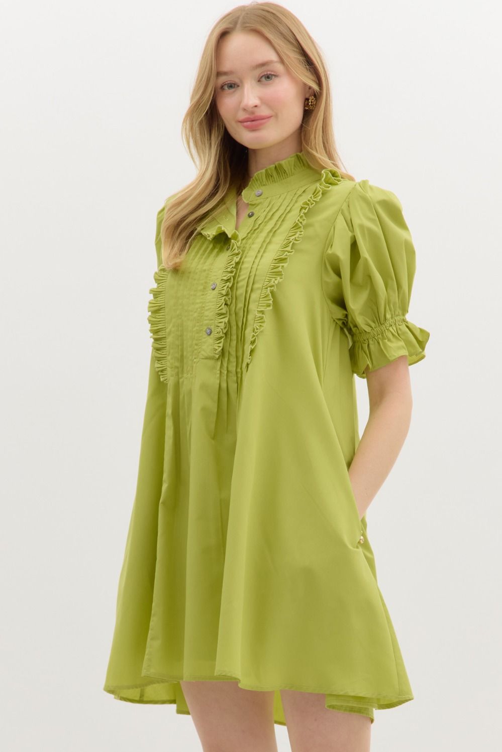 Pintuck Dress