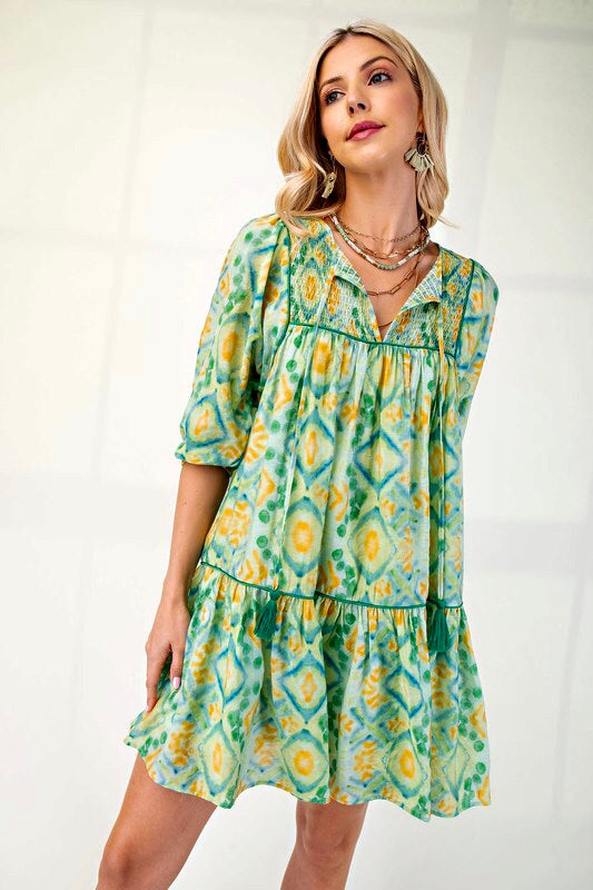 Smocked Top Dress