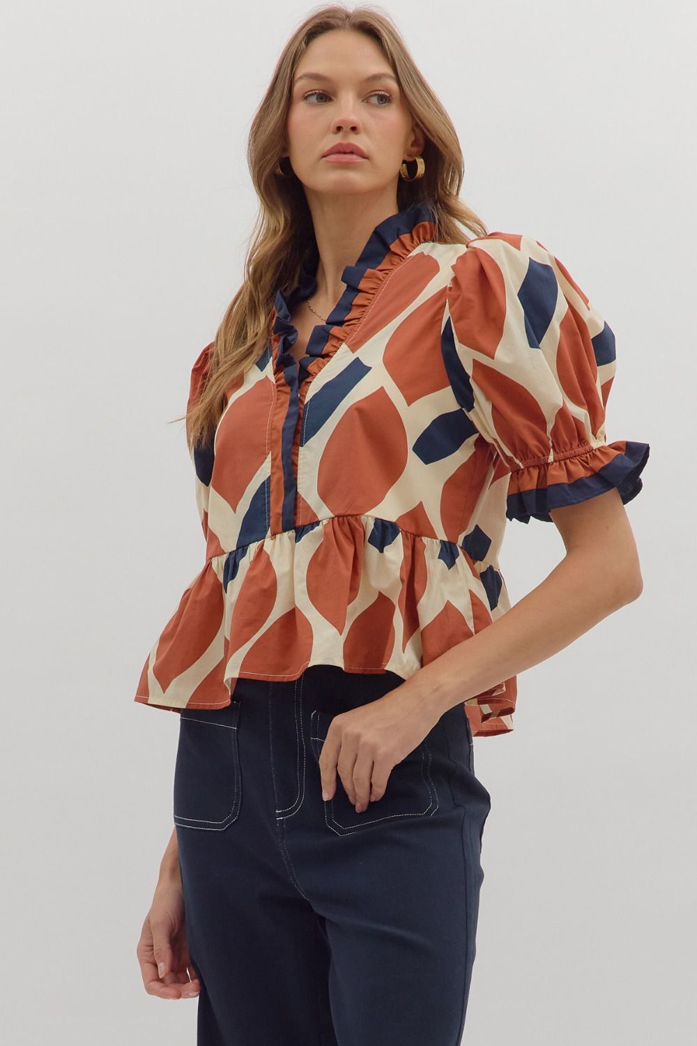Autumn Peplum Top