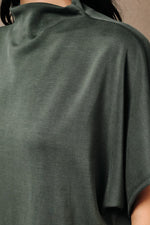 Palmer Olive Mock Neck Top