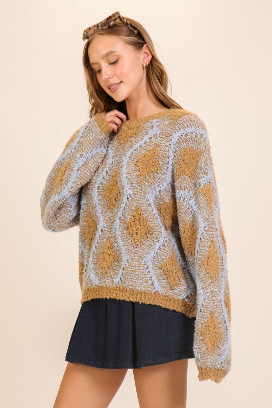 Cozy Diamond Sweater