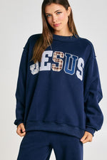 Jesus Patch Sweatshirt
