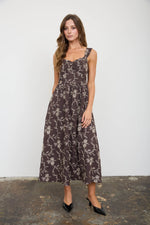 Embroidered Sweetheart Midi
