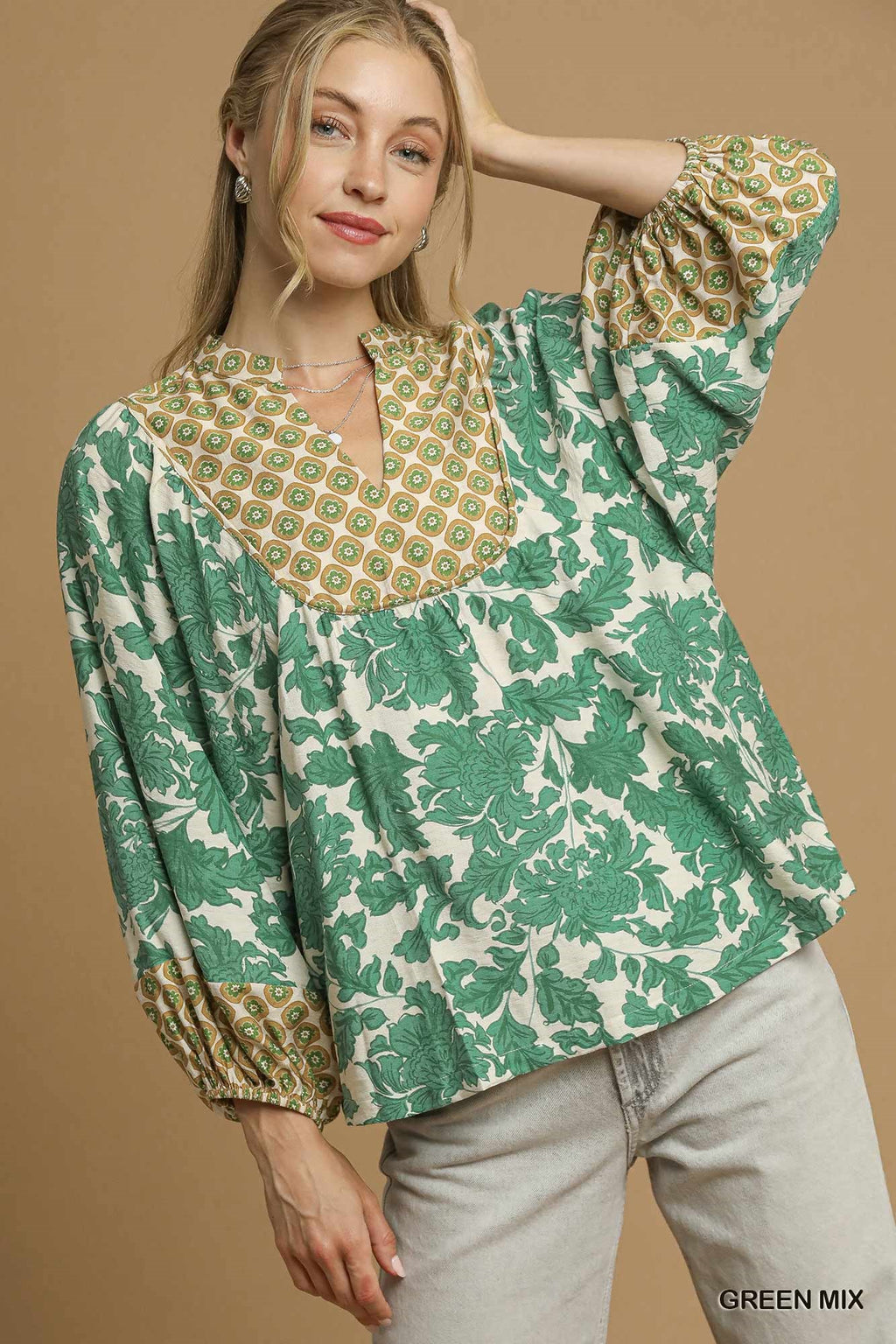 Round Yoke Top