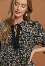 Geometric Trim Dress