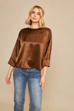 Satin Cropped Blouse