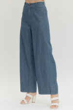 Denim Wide Leg Pants