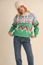 Bright Geo Sweater