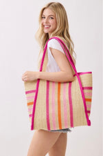 Jennifer Striped Beach Bag