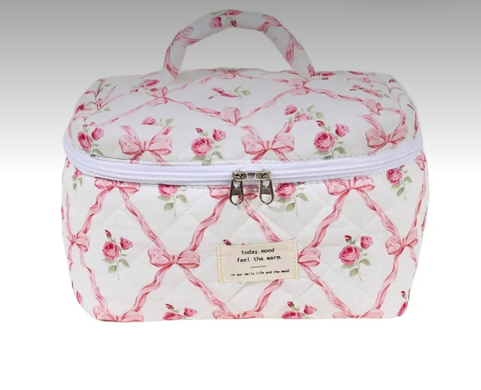 Sweet Rose Makeup Bag - Large