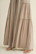 Lace Trim Palazzo Pants