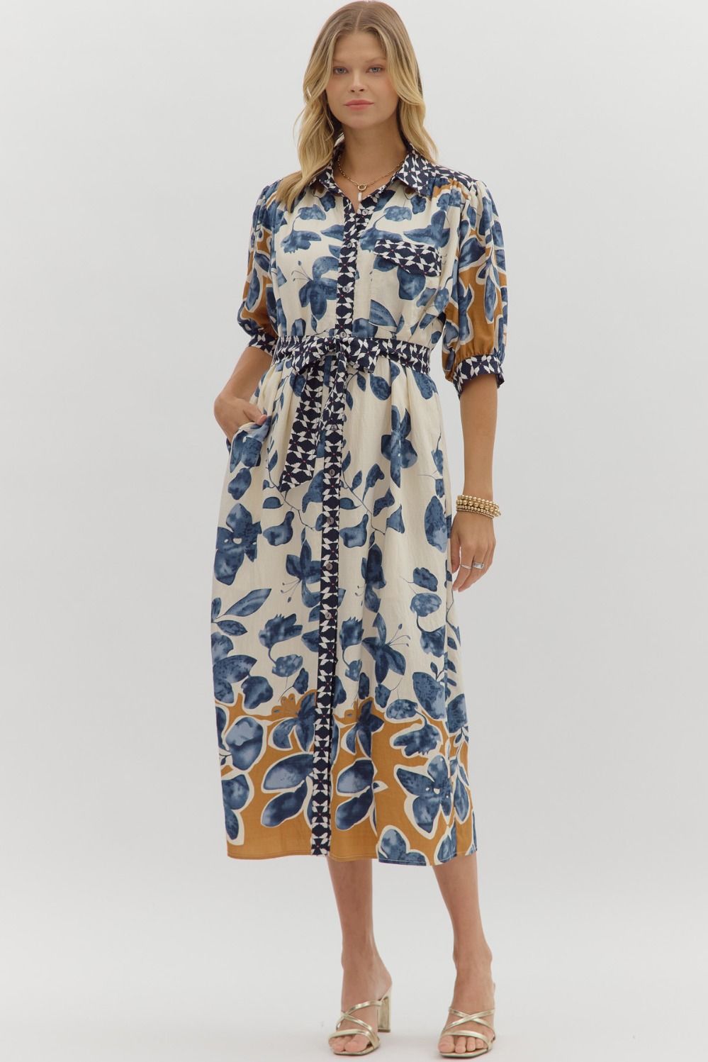 Botanical Print Dress