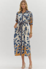Botanical Print Dress