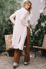 Faux Suede Duster