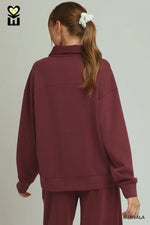 Cloudknit Marsala Corduroy Top