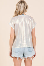 Metallic Shimmer Top