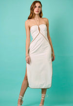 Contrast Piping Dress