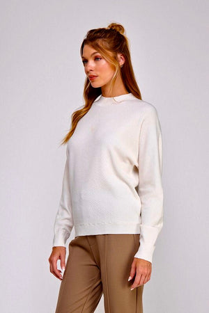 Diagonal Rib Sweater