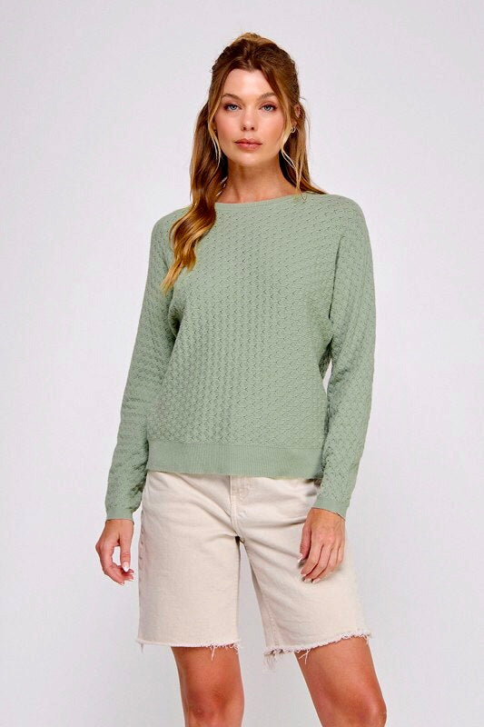 Pointelle Sweater