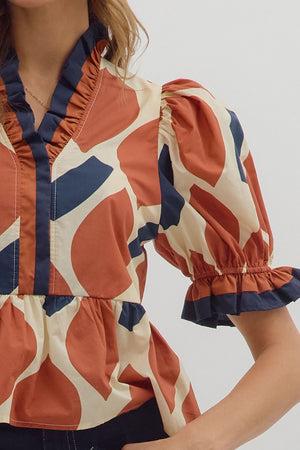 Autumn Peplum Top
