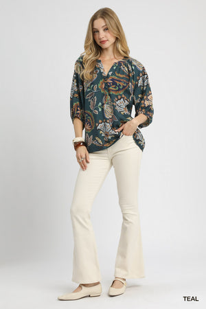 Boho Paisley Blouse