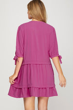 Pintuck Dress