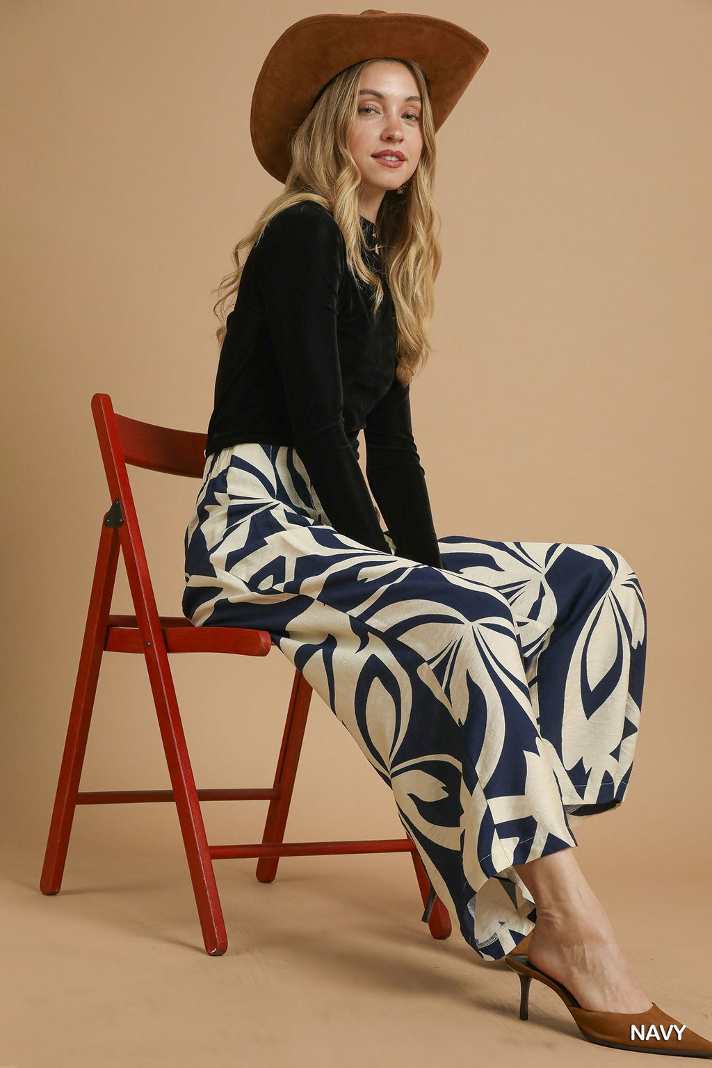 Abstract Floral Pants