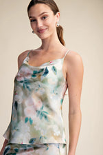 Watercolor Satin Cami
