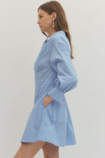 Chambray Wrap Dress