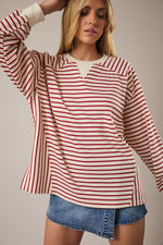 Striped Thermal Top