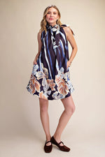 Ruffled Neck Dress