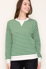 Textured Stripe Pullover