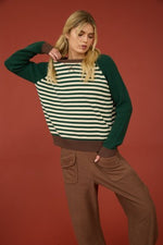 Raglan Stripe Sweater