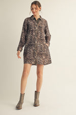 Contrast Leo Dress