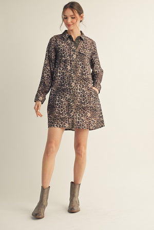 Contrast Leo Dress
