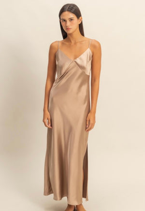 Satin Midi Dress