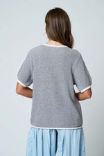 Contrasting Trim Top