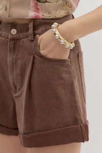 Roll-Up Hem Shorts