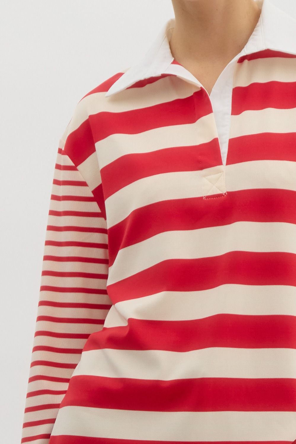 Striped Polo Top