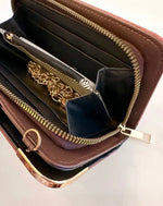 Suede Crossbody Wallet
