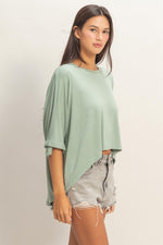 Relaxed Batwing Top