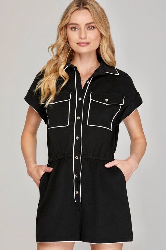 Button Down Romper