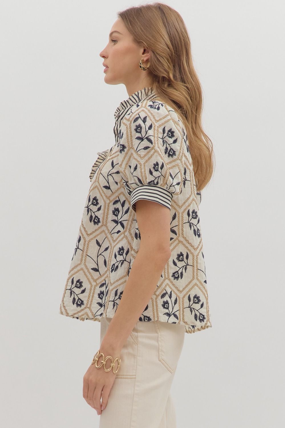 Floral Embroidered Blouse