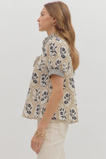 Floral Embroidered Blouse