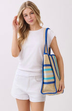 Jennifer Striped Beach Bag