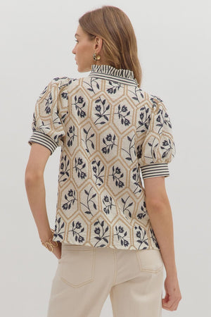 Floral Embroidered Blouse