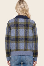 Checker Zip Up Jacket